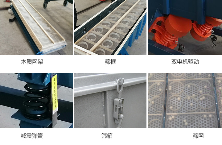 直線振動篩內(nei) 部結構圖