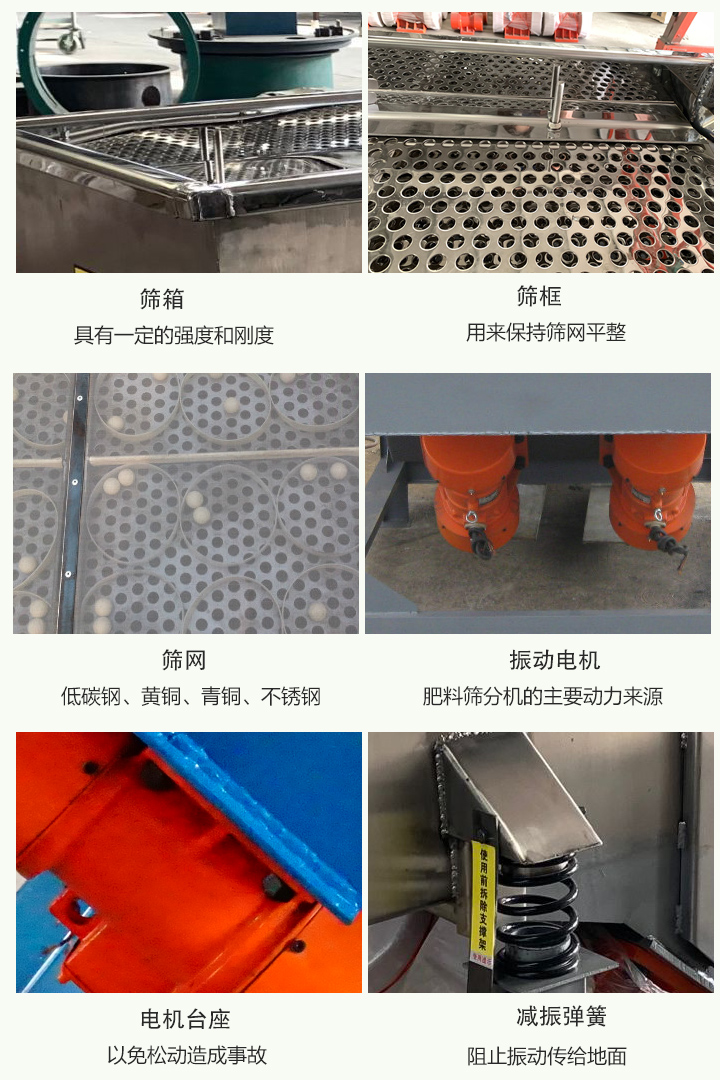 複合肥振動篩細節