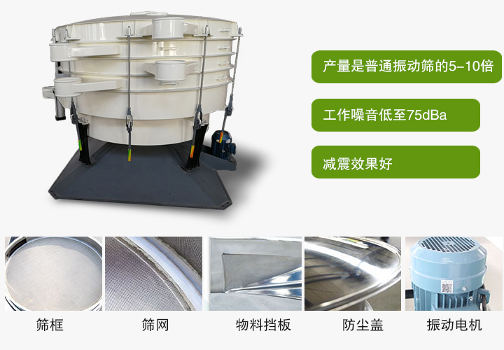 搖擺篩分機產(chan) 品優(you) 勢展示